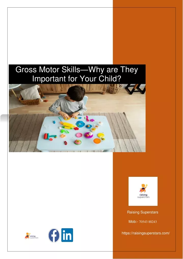 gross motor skills why are they important