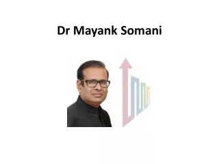 Top Thyroid specialist in Lucknow - Dr Mayank Somani