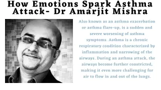 How Emotions Spark Asthma Attack- Dr Amarjit Mishra