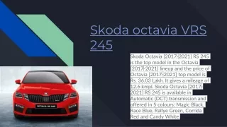 skoda octavia vrs 245