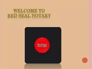 Authenticate Documents | Red Seal Notary