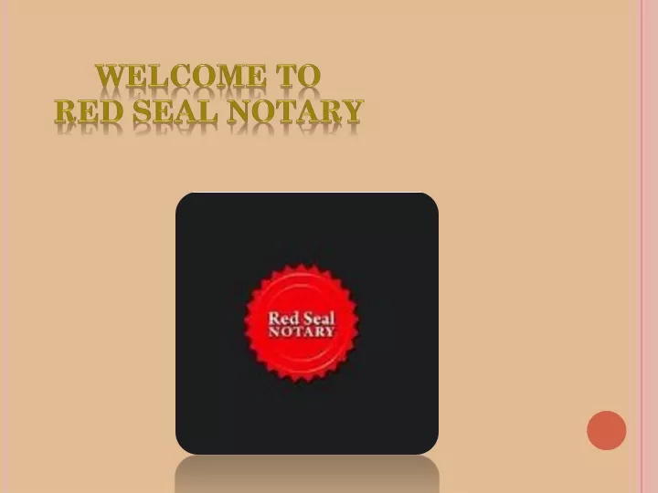 welcome to red seal notary
