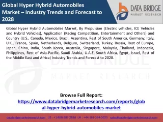 global hyper hybrid automobiles market industry