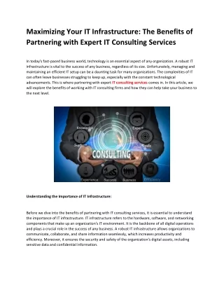 maximizing your it infrastructure the benefits