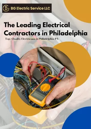 The Leading Electrical Contractors in Philadelphia