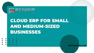 Cloud ERP Benefits: A Competitive Edge for Small and Medium-sized Businesses