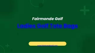 Fairmonde Golf Ladies Golf Tote Bags