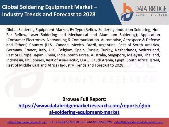 global soldering equipment market industry trends