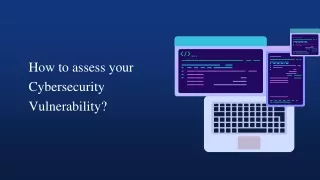 How to assess your Cybersecurity Vulnerability_