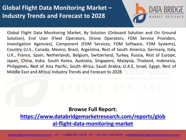 global flight data monitoring market industry