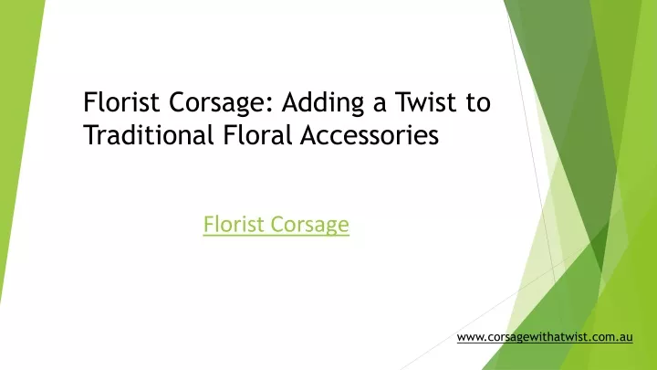 florist corsage adding a twist to traditional floral accessories
