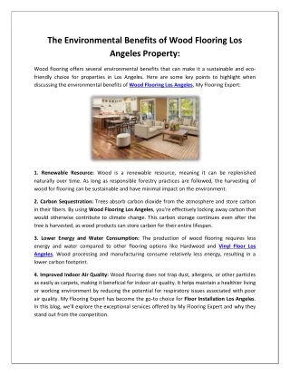 My Flooring Expert - Wood Flooring Los Angeles