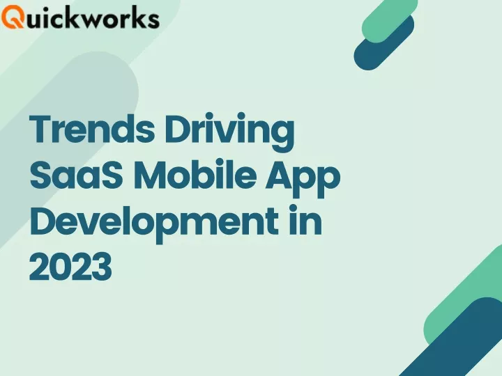 trends driving saas mobile app development in 2023