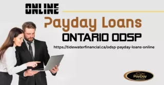 Tidewater Financial - Fast and Convenient Online Payday Loans for ODSP Recipient