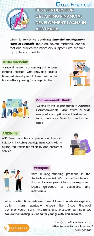 Best Lenders for Obtaining Financial Development Loans in Australia