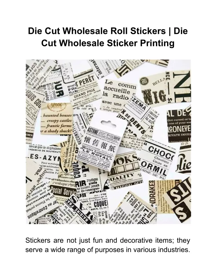 die cut wholesale roll stickers die cut wholesale