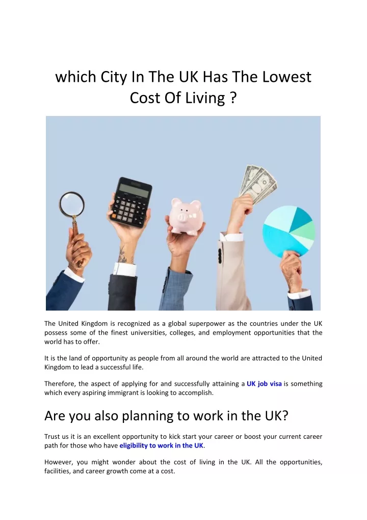 which city in the uk has the lowest cost of living