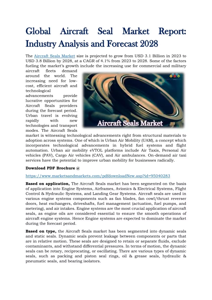 global aircraft seal market report global