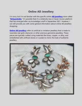 Online AD Jewellery