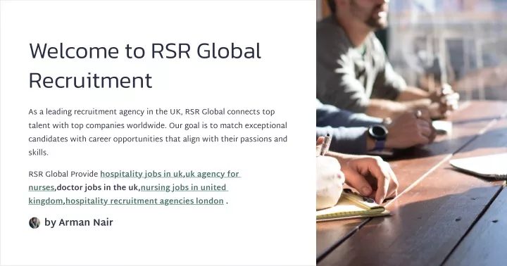 welcome to rsr global recruitment