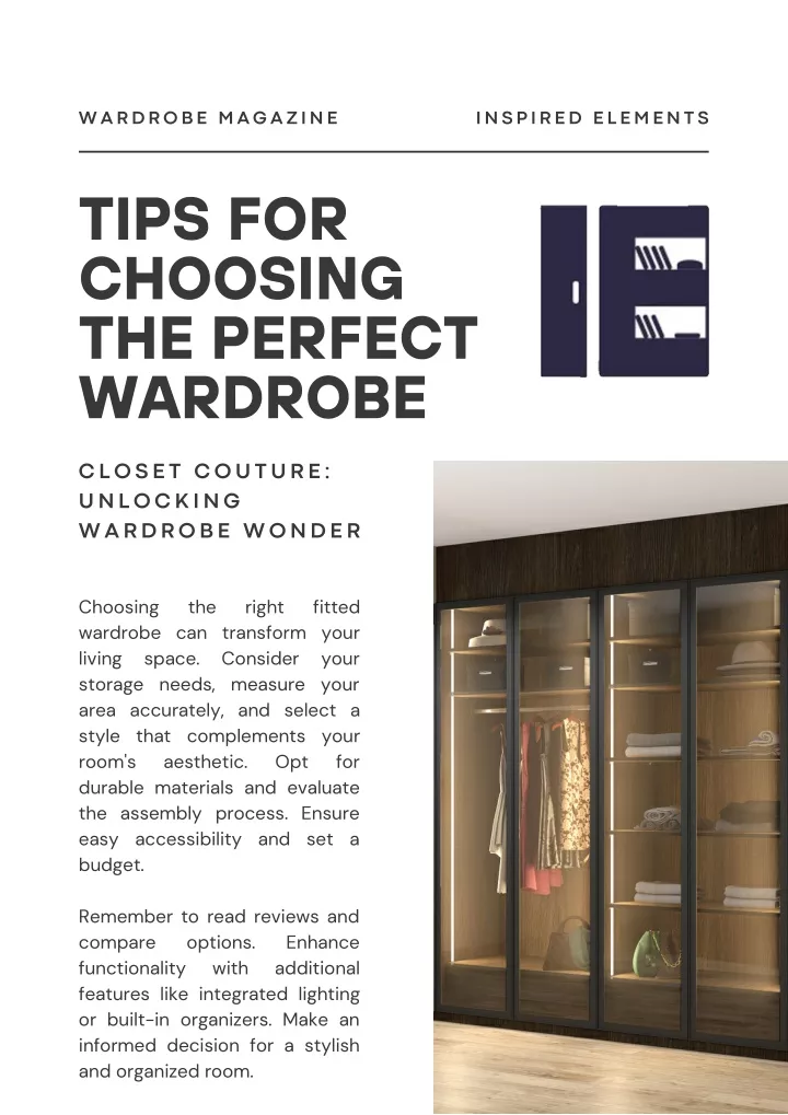wardrobe magazine