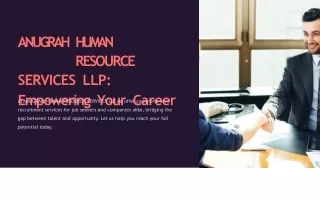 anugrah human resource services llp empowering your career