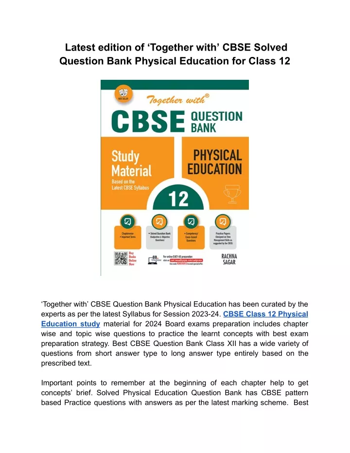 latest edition of together with cbse solved