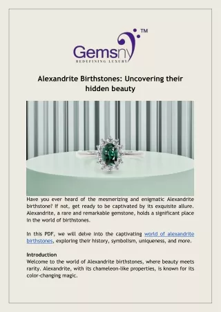 alexandrite birthstones uncovering their hidden