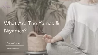 What Are The Yamas & Niyamas?