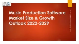 Music Production Software Market Size & Growth Outlook 2022-2029
