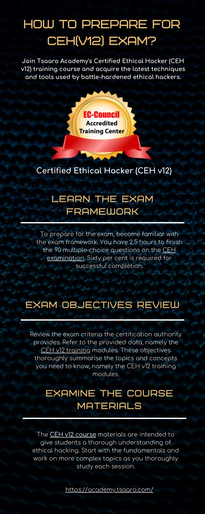 how to prepare for ceh v12 exam