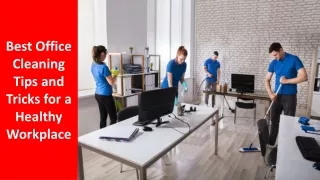 best office cleaning tips and tricks