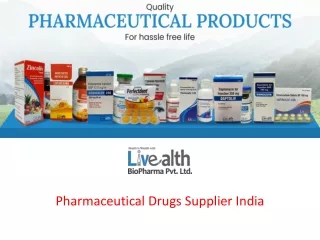 Pharmaceutical Drugs Supplier India