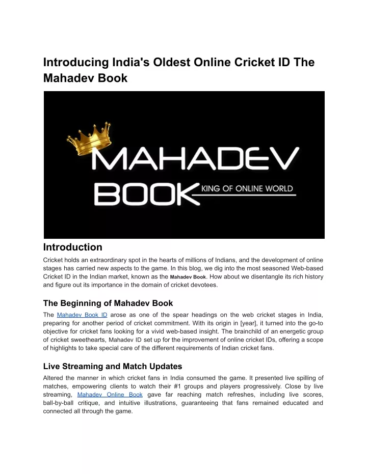 introducing india s oldest online cricket