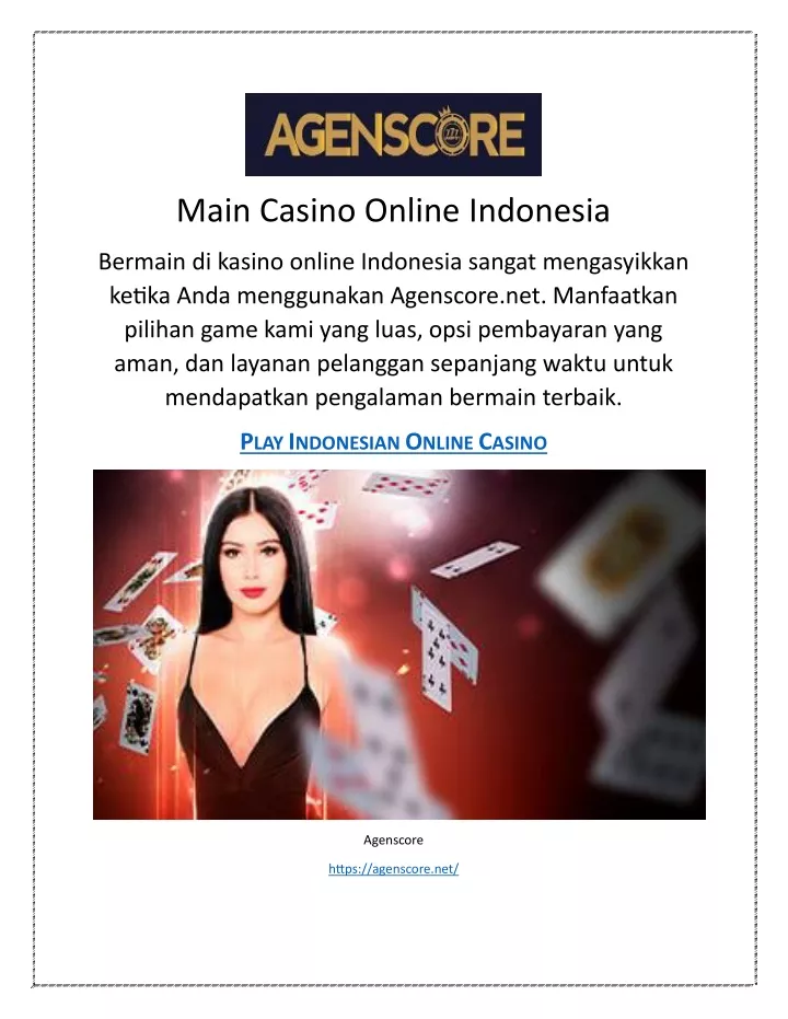 main casino online indonesia