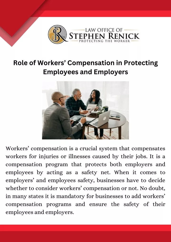 role of workers compensation in protecting