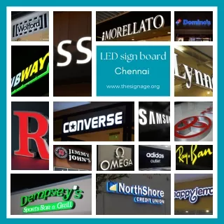 LED sign board in Chennai - The Signage