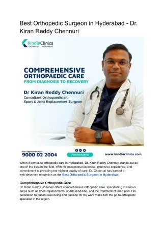 Best Orthopedic Surgeon in Hyderabad - Dr (4)