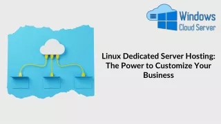 Linux Dedicated Server Hosting The Power to Customize Your Business