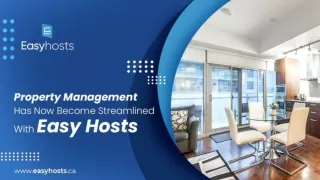 Property Management Has Now Become Streamlined With Easy Hosts