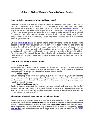 guide to styling women s boots do s and don ts