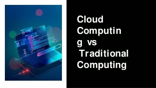cloud computing vs traditional computing