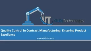 quality control in contract manufacturing