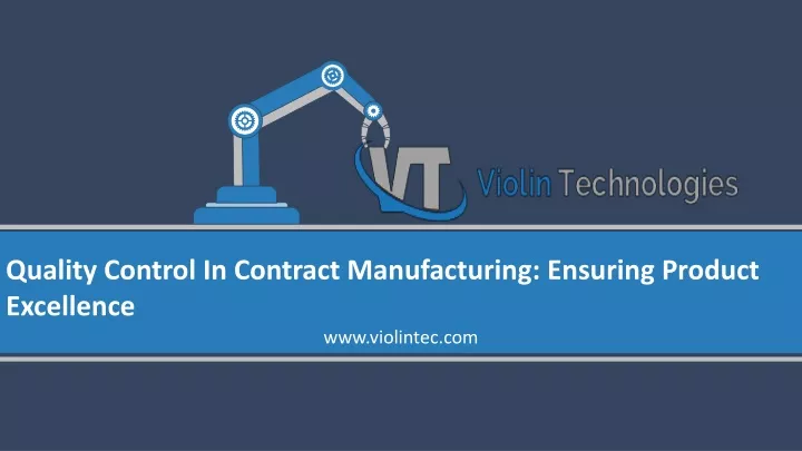 quality control in contract manufacturing