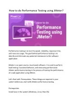 How to do Performance Testing using JMeter - Copy - slide 1