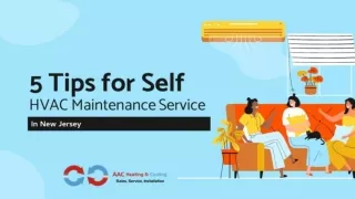 5 Tips for Self HVAC Maintenance Service NJ.