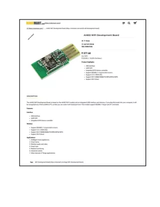 Air602 WiFi Development Board