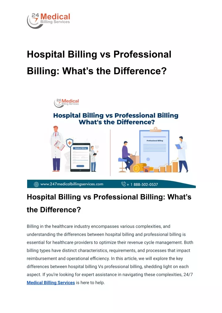 hospital billing vs professional