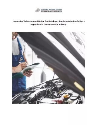 harnessing technology and online part catalogs