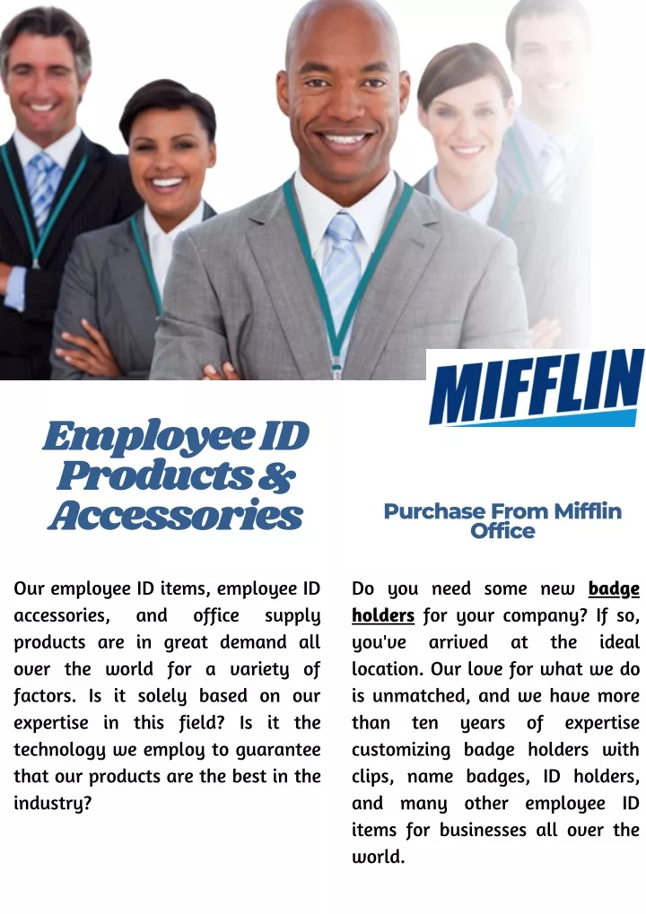 employee id products accessories